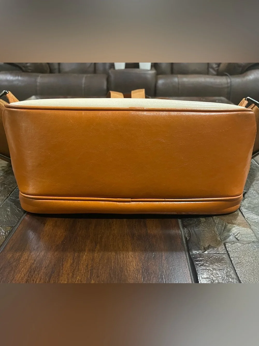 Bostanten Leather Laptop Backpack Style Purse